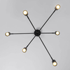 Lampa sufitowa SNOW LP-731/6P BK Light Prestige metalowe sticks czarne