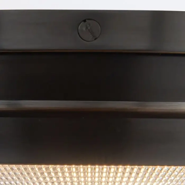 Nowoczesny plafon do salonu Williard QN-WILLARD-FS-UBZ-PG szklany czarny