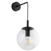 Lampa naścienna do holu Esme 5387 bubble przezroczysta czarna