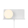 Lampa ścienna kulista LILIBETH 2312931001 z półką biała