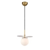 Kulista lampa wisząca CHIC biała złota ST-DL-2969P1 1xG9 5W glamour