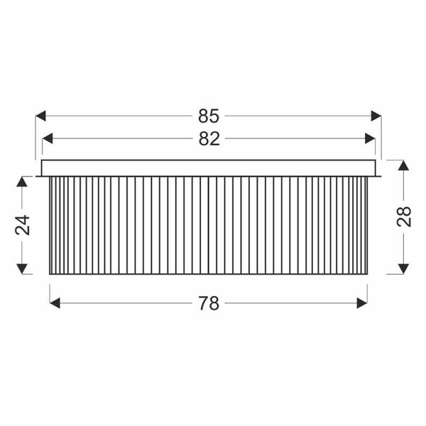 Lampa sufitowa dekoracyjna Maranga 18-33338 crystal chrom przezroczysta