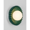 Ceramiczna lampa ścienna ALMENDA LE45269 talerz zielony