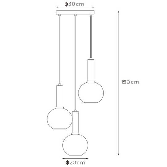 Loftowa lampa wisząca Marius do jadalni czarna przydymiona