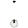 Skandynawska lampa wisząca Tonda ST-8722P-S black Step kula przezroczysta