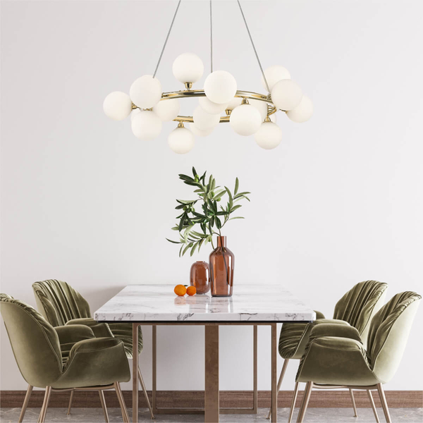 Kulista lampa wisząca Bobo P0462-20C-F7AA Zumaline balls złota