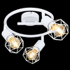 Druciana LAMPA sufitowa XARA I 54802W-3 Globo metalowa OPRAWA industrialny plafon spirala biała
