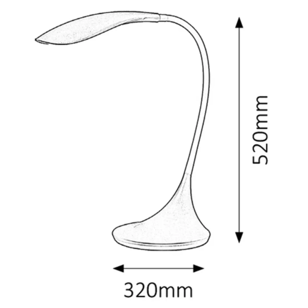 Biurkowa lampka Dominic 4164 LED 5,3W 3000K czarny