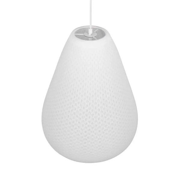 Jadalniana lampa wisząca JANINE R36241001 nad stół materiałowa biały