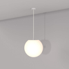 Wisząca lampa Erda O594PL-01W kulista na taras IP54 biała