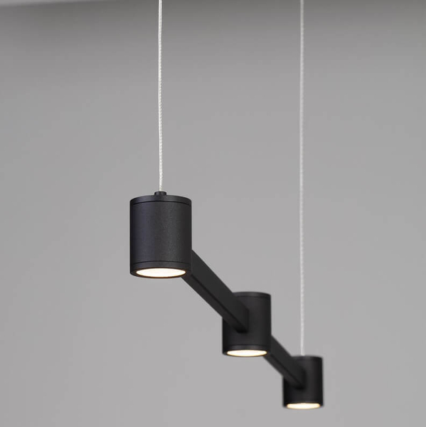 Podłużna lampa wisząca na belce PISCO LE44354 LED 21W 3000K czarna