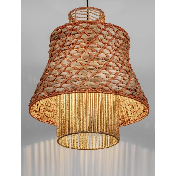 Lampa wisząca boho MURVOLO LE45363 nad stół brązowa