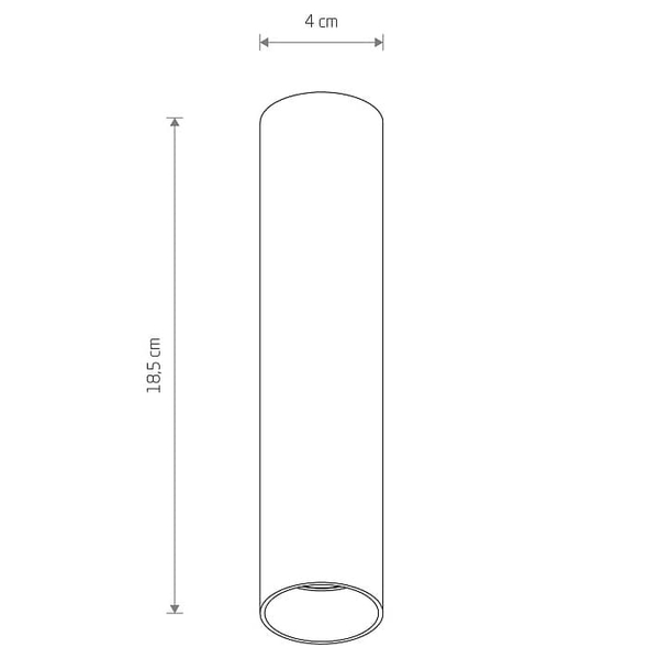 Sufitowa lampa spot punktowa Fourty 10882 Nowodvorski stick mosiądz