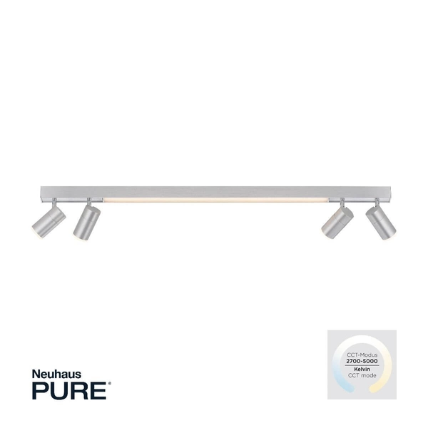 Sufitowy spot Pure-lines LED 25W z regulacją aluminium