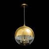 Pojedyncza lampa wisząca Fermi P140-PL-170-1-G crystals złota