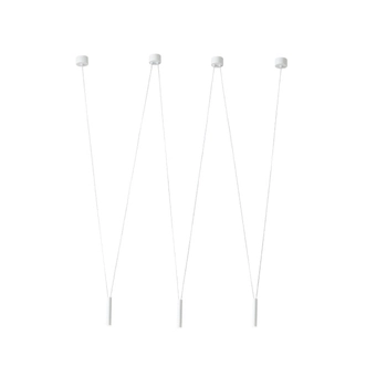 LAMPA wisząca Viva III Bianco Orlicki Design loftowa OPRAWA metalowy ZWIS tuby białe