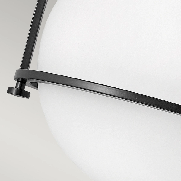 Plafon do salonu QN-SOMERSET-F-O-BK okrągły czarny