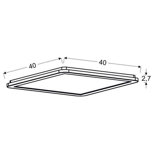 Kuchenna lampa sufitowa Nexit 10-66848 LED 24W 3000K IP44 chrom srebrna