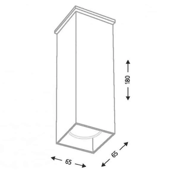 Downlight LAMPA sufitowa TODA 1102 Shilo metalowa OPRAWA czarna