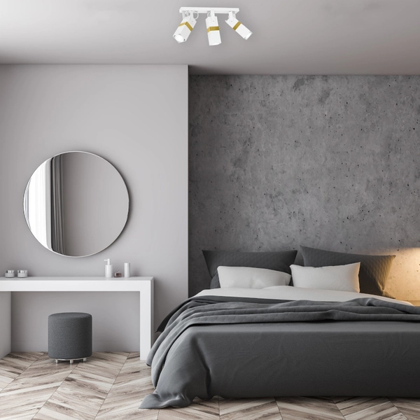 Sufitowa LAMPA reflektorowa VIDAR MLP6274 Milagro metalowa OPRAWA prostokątne tuby regulowane białe