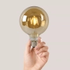Żarówka bańka LED 49070/08/62 Lucide E27 8W 2700K 800lm bursztynowa