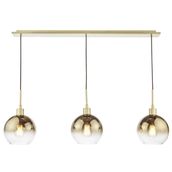 Wisząca lampa nad stół Lycia LYC0335 do kuchni szklane kule złoty