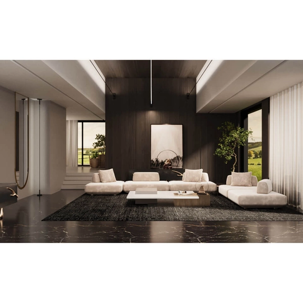 Liniowa oprawa LED sufitowo-ścienna SURIKA 6028 Shilo 45W 3000K czarna