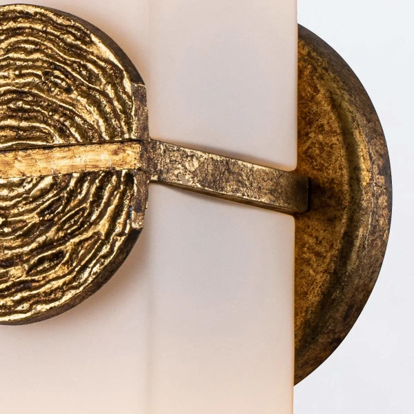 Kinkiet ścienny do łazienki Elan QN-ELAN-2WB-DG-OPAL tuba IP44 złoty