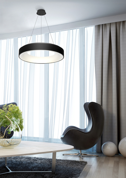 Lampa wisząca Sovana AZ3437 LED 40W 2700-6500K pierścieniowa czarna