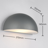 Tarasowa lampa ścienna MAAS 262460142 metalowa IP44 antracyt
