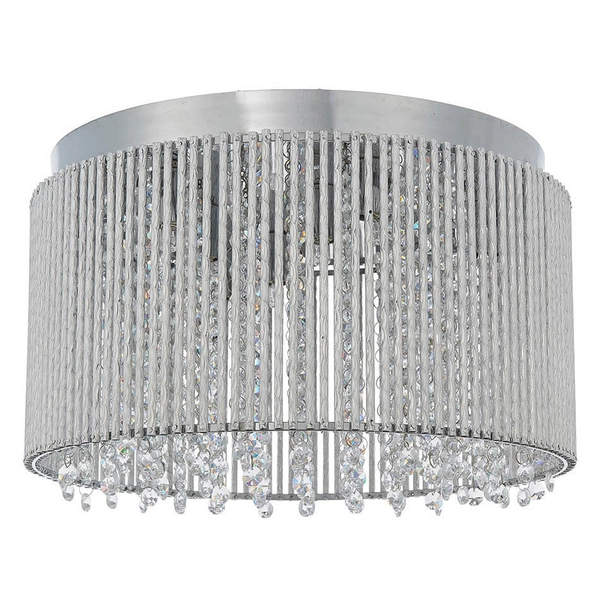 Sufitowa lampa kryształowa Galina 81980 okrągła glamour chrom przezroczysty