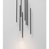 Metalowa lampa zwisowa Buga LE43486 LED 40W 3000K rurki czarna