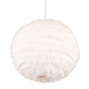 Pluszowa lampa wisząca Furry R31581001 kula biały