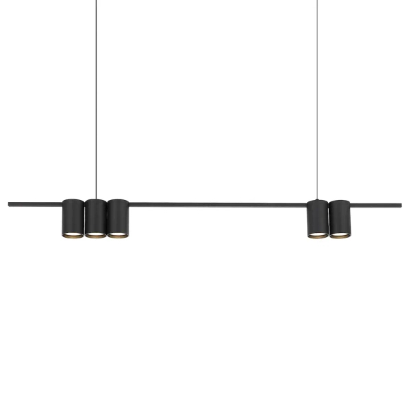 Metalowa lampa wisząca GENESIS ML0367 tuba metalowa czarna