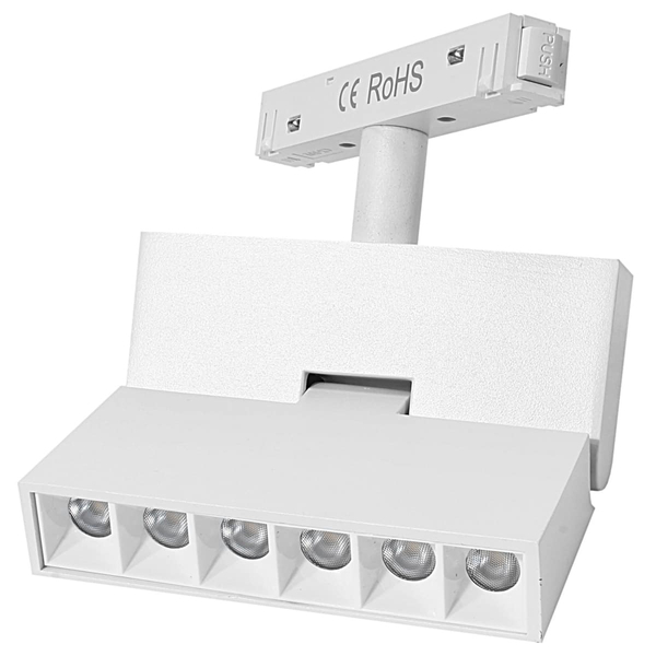 Łamana lampa magnetyczna z diodami szynowa 848 Domeno LED 6W 3000k biała