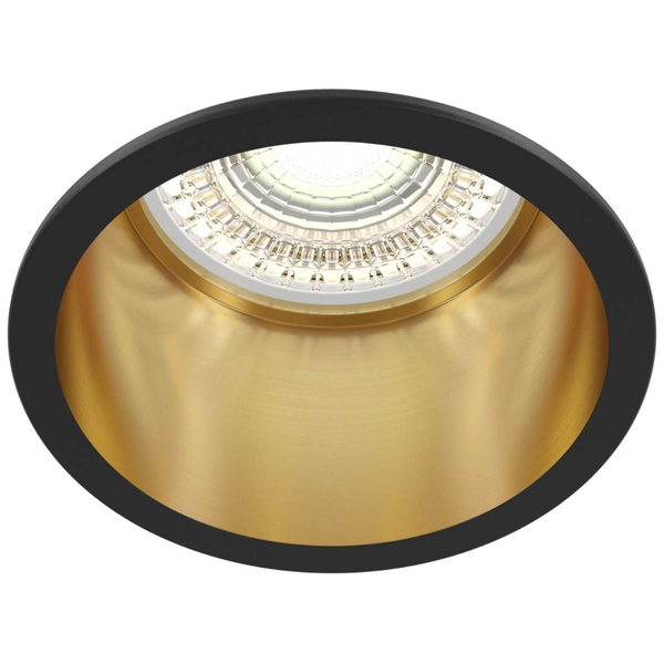 Lampa do zabudowy Reif DL049-01GB oczko złote czarne