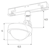 Reflektorek magnetyczny Magnetic M0018Z LED 8W 2700-5000K czarny