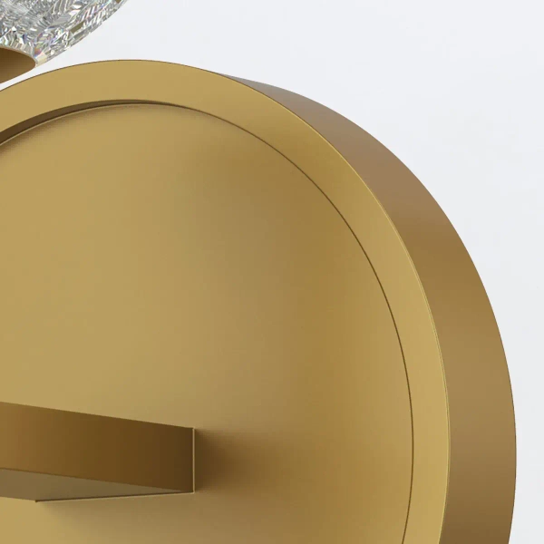 Ścienna lampa glamour Marni QN-MARNI-1WB-NBR LED 5W 3000K mosiądz