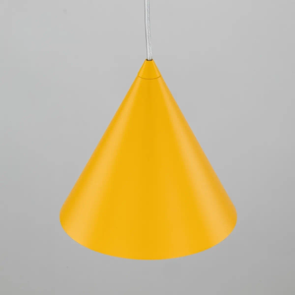 Stożkowa lampa wisząca nad stół CONO 10077 żółty