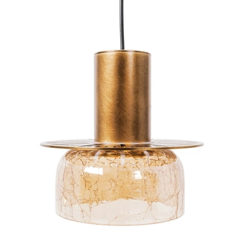 Zwieszana lampa sypialniana SIGNATURE P0601 Maxlight LED 8W 3000K mosiądz przezroczysty