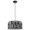 LAMPA wisząca ALESSANDRA 2158 Rabalux metalowa OPRAWA ażurowy zwis vintage czarny