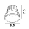 Sufitowa lampa wpuszczana ARAMIEL LE65110 LED 13W 2700K biała