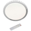 Plafon LAMPA okrągła LAYLA ML4221 Milagro sufitowa OPRAWA z kryształkami LED 26W 3000K – 6000K glamour pilot biała chrom
