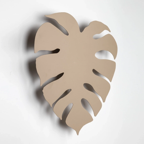 Dekoracyjna ścienna lampa Monstera Sabia 10626 liść monster beżowy