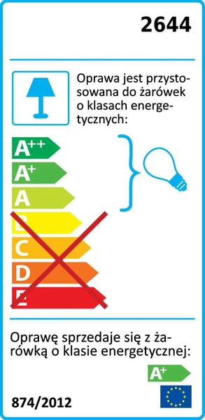 Plafon LAMPA sufitowa NAOMI 2644 Rabalux okrągła OPRAWA przydymiona chrom