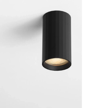 Sufitowa lampa ryflowana CARLOS czarna LE44394 1xGU10 tubka downlight