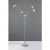 Podłogowa lampa do salonu MARLEY 412400507 Trio tuby sople srebrna