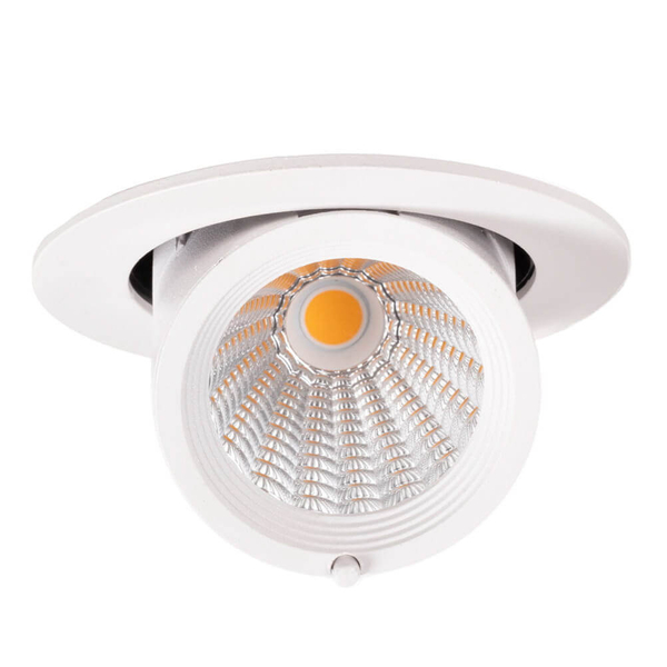 Okrągła lampa podtynkowa RUBIO H0132 Maxlight LED 10W 3000K z regulacją biały 