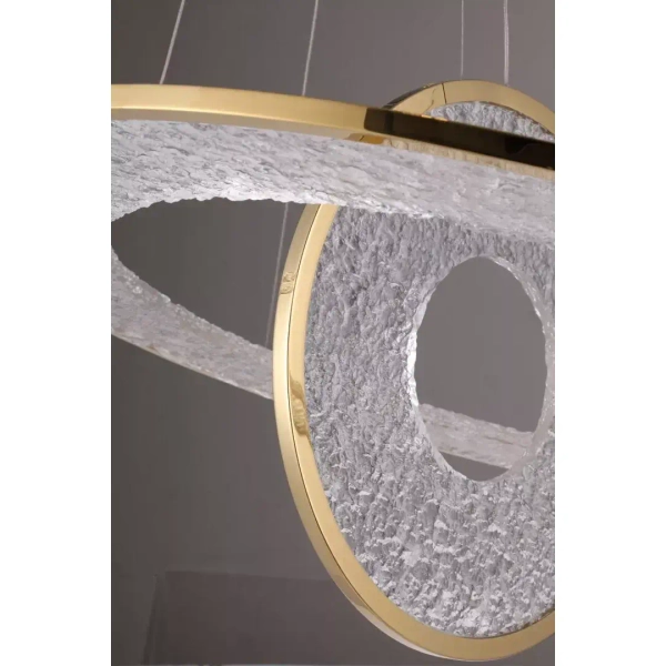 Wisząca lampa glamour ALEXIA P0638D LED 45W 3000K talerze złote