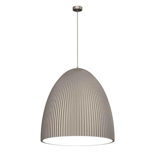 Lampa wisząca na przedpokój Gandra 5029+5055 Shilo karbowana nad stół metal srebrna